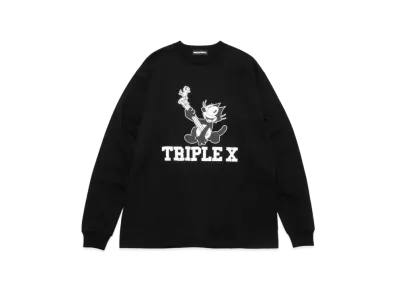 GOD SELECTION XXX LONG SLEEVE T-SHIRT GX-A22-FELT-01 "Black"
