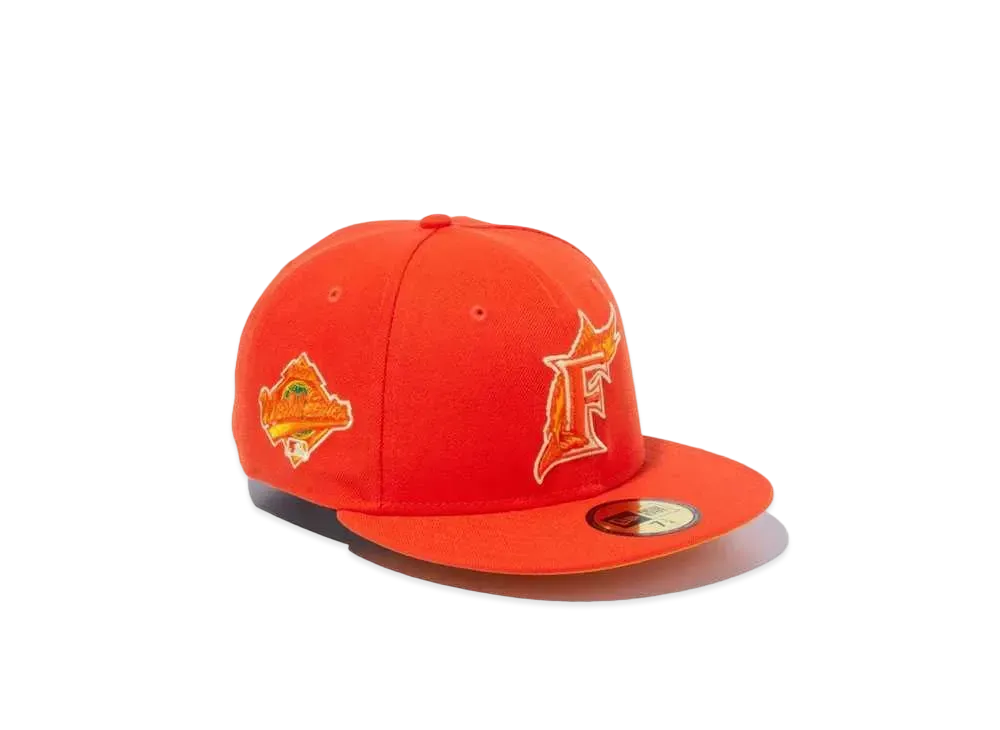 NEW ERA State Fruit 59FIFTY Cooperstown Florida Marlins "Orange"