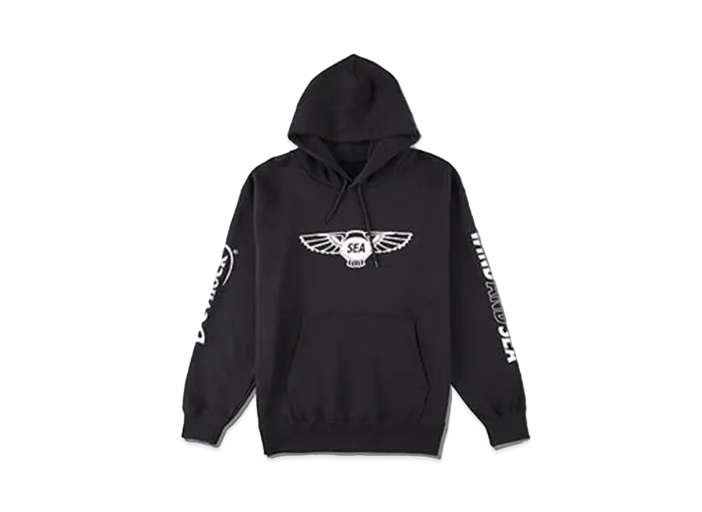 WIND AND SEA WDS x DEVILOCK (WING) HOODIE "Black"