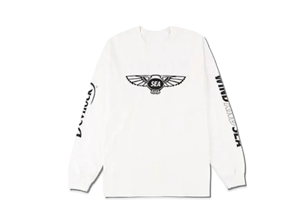 WIND AND SEA WDS x DEVILOCK (WING) L/S T-SHIRT "White"