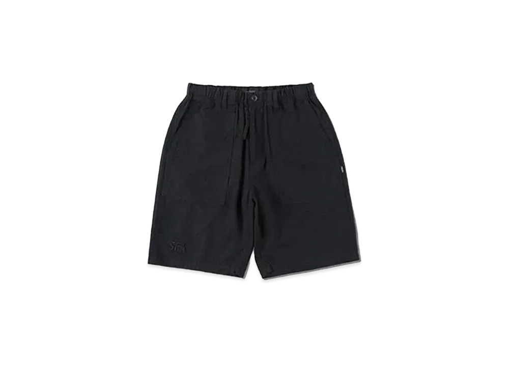 WIND AND SEA WDS x MANASTASH LINEN BAKER SHORTS "Black"