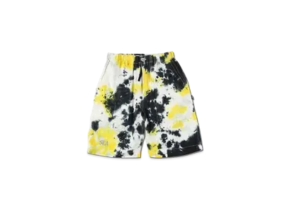 WIND AND SEA WDS x MANASTASH LINEN BAKER SHORTS "Yellow Tie Dye"