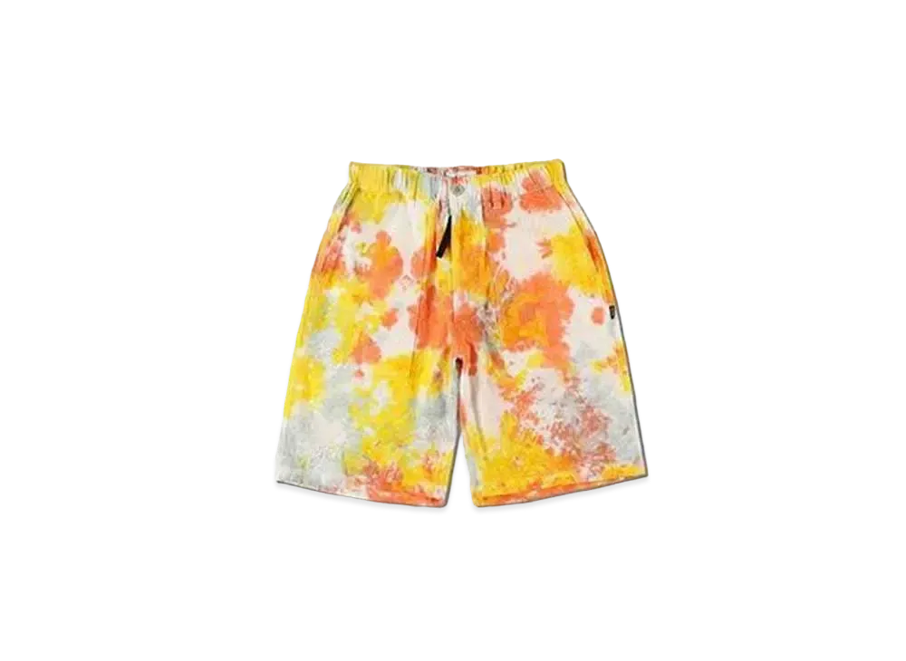 WIND AND SEA WDS x MANASTASH LINEN BAKER SHORTS "Orange Tie Dye"