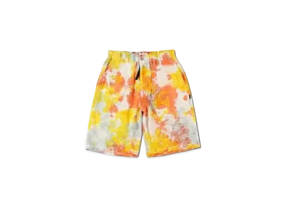 WIND AND SEA WDS x MANASTASH LINEN BAKER SHORTS "Orange Tie Dye"