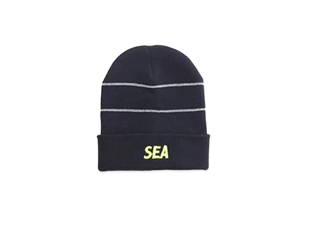 WIND AND SEA WDS (REFLEC) BORDER BEANIE "Navy"