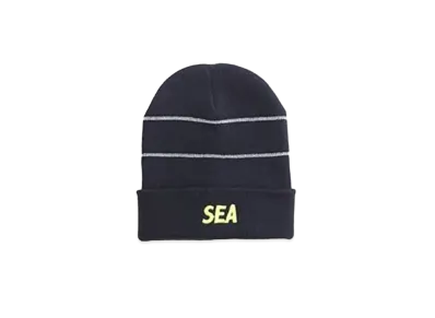 WIND AND SEA WDS (REFLEC) BORDER BEANIE "Navy"