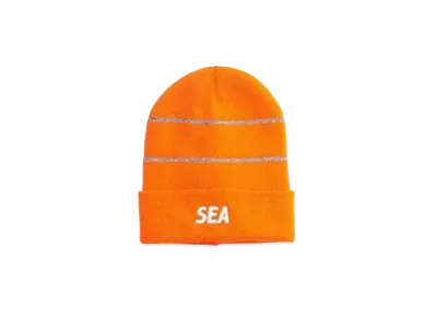 WIND AND SEA WDS (REFLEC) BORDER BEANIE "Fs Orange"