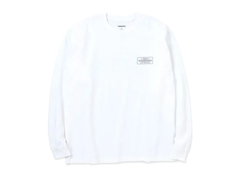 NEIGHBORHOOD NH-1 / C-TEE . LS "White"