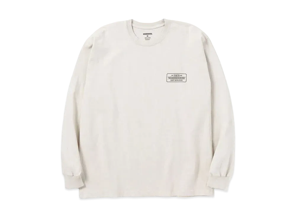 NEIGHBORHOOD NH-1 / C-TEE . LS "Beige"