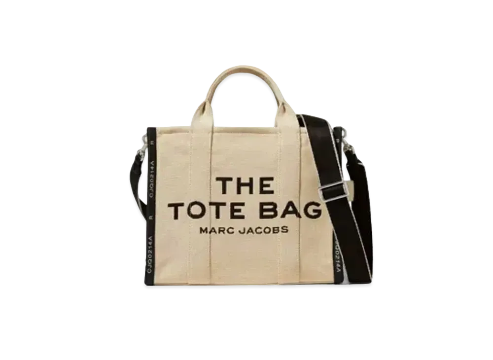 MARC JACOBS The Jacquard Small Tote Bag "Warm Sand"