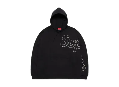 Supreme Reflective Hooded Sweatshirt "Black"