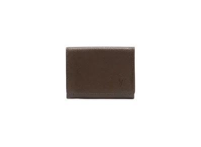 Louis Vuitton Taiga Enveloppe Carte de Visite "Grizzly"