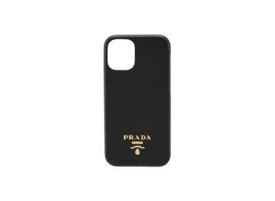 PRADA Saffiano Leather iPhone 12 mini Case "Black"