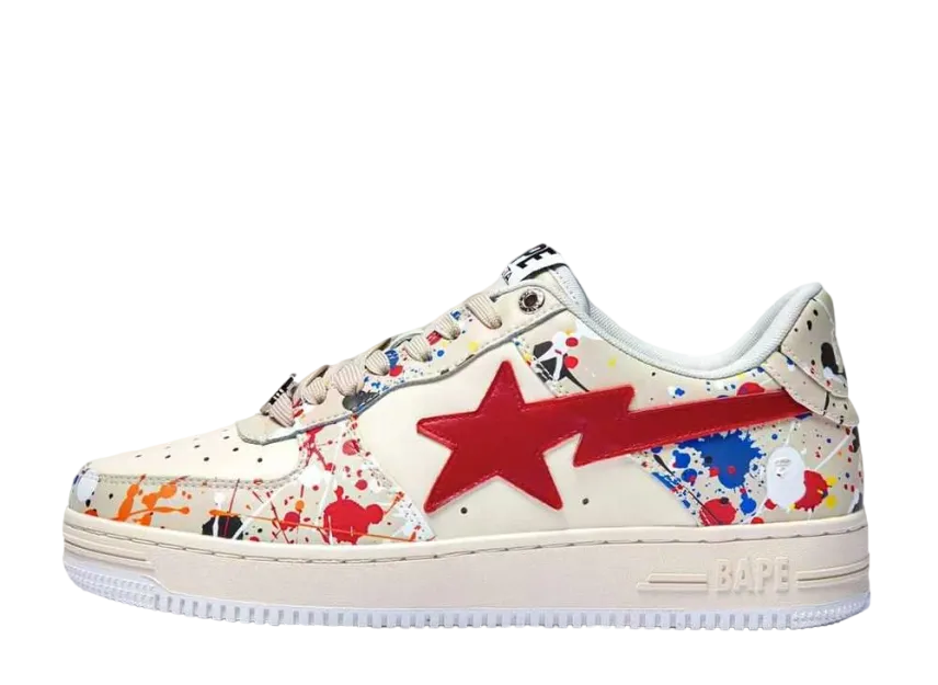 アベイシングエイプ ベイプスタ "ベージュスプラッター"