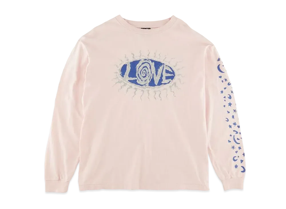 SAINT Mxxxxxx 22SS LS TEE SAINT HOOD "Pink"