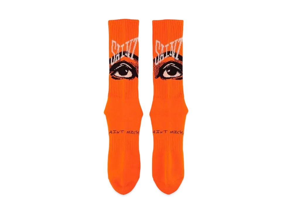 SAINT Mxxxxxx 22SS SOCKS EYES "Orange"
