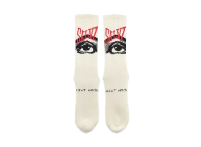SAINT Mxxxxxx 22SS SOCKS EYES "Ecru"