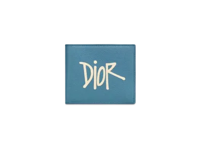 Dior x Shawn Stussy Coin Wallet ”Blue”