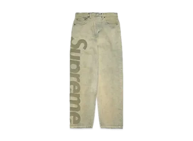 Supreme Inset Logo Jean "Dirty"