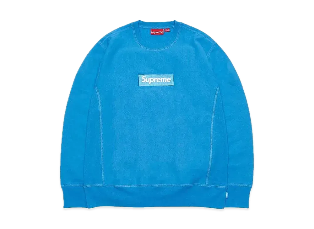 Supreme Box Logo Crewneck Sweatshirt "Blue" (18FW)