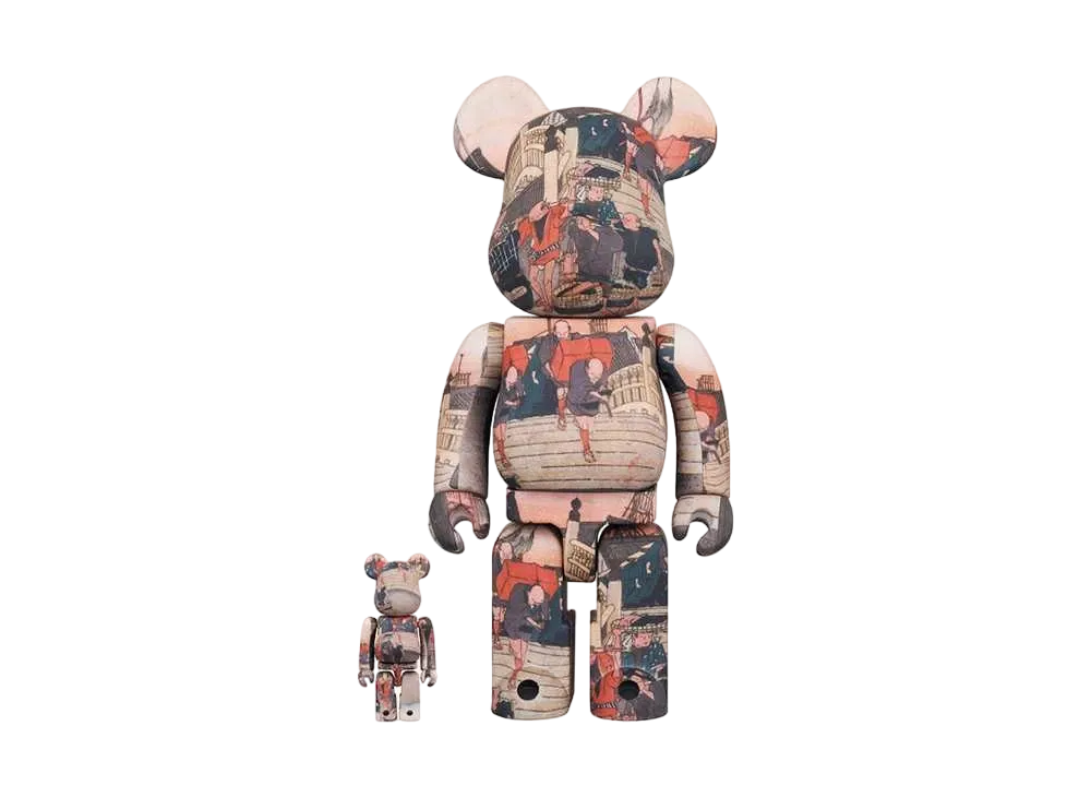 Bearbrick Tokyo National Museum Hiroshige Utagawa「53 Stations of the Tokaido」 Nihonbashi 100% & 400%