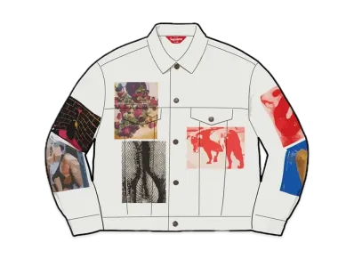 Supreme Daido Moriyama Denim Trucker Jacket "White"