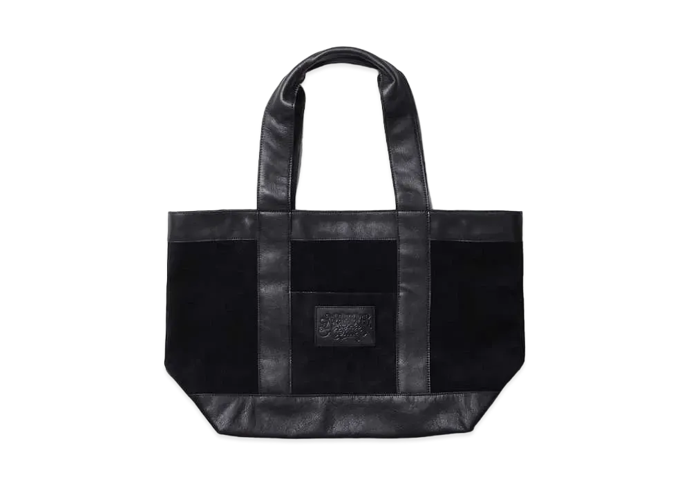 APHRODITEGANG SUEDE LEATHER TOTE BAG "Black"