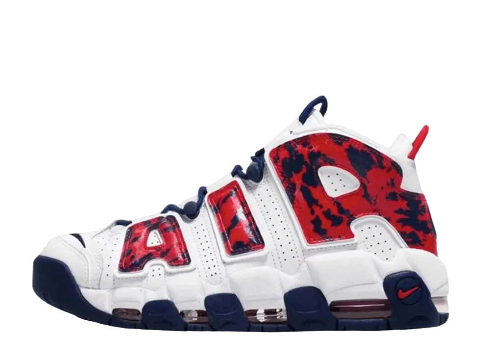Nike Air More Uptempo "Red Navy Camo"