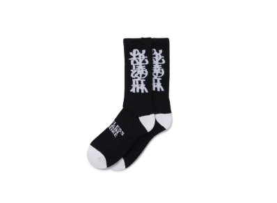 APHRODITEGANG NAMEDARUMA JACQUARD SOCKS "Black"