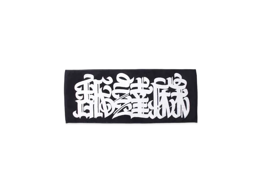 APHRODITEGANG CASPER x BUDSPOOL / NAMEDARUMA TAGGING PRINT FACE TOWEL "Black"