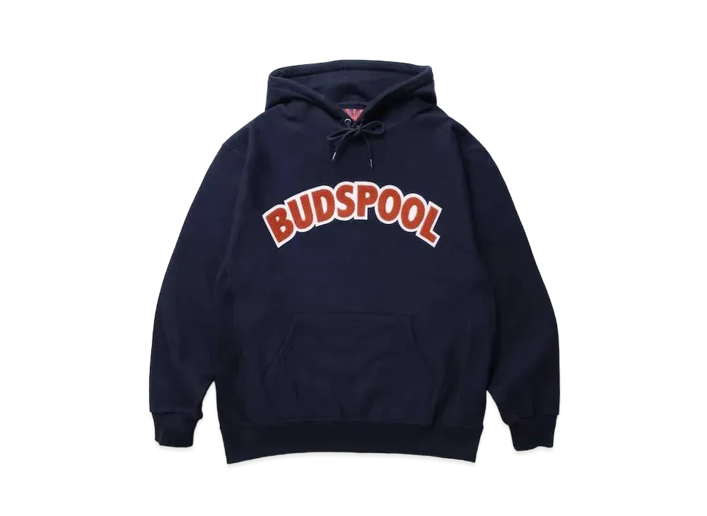 APHRODITEGANG BUDSPOOL HEAVY WEIGHT HOODED SWEAT SHIRT "Navy"