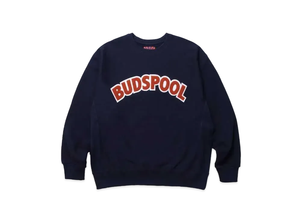 APHRODITEGANG BUDSPOOL HEAVY WEIGHT SWEAT SHIRT "Navy"