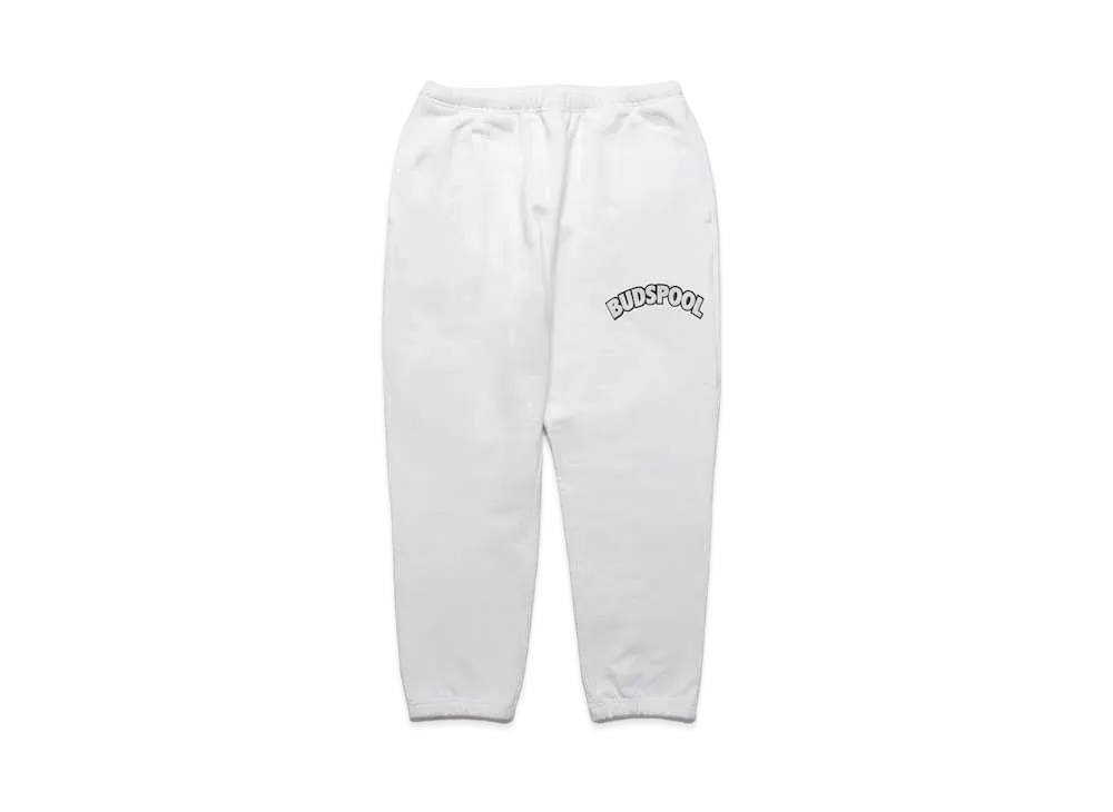APHRODITEGANG BUDSPOOL HEAVY WEIGHT SWEAT PANTS "White"