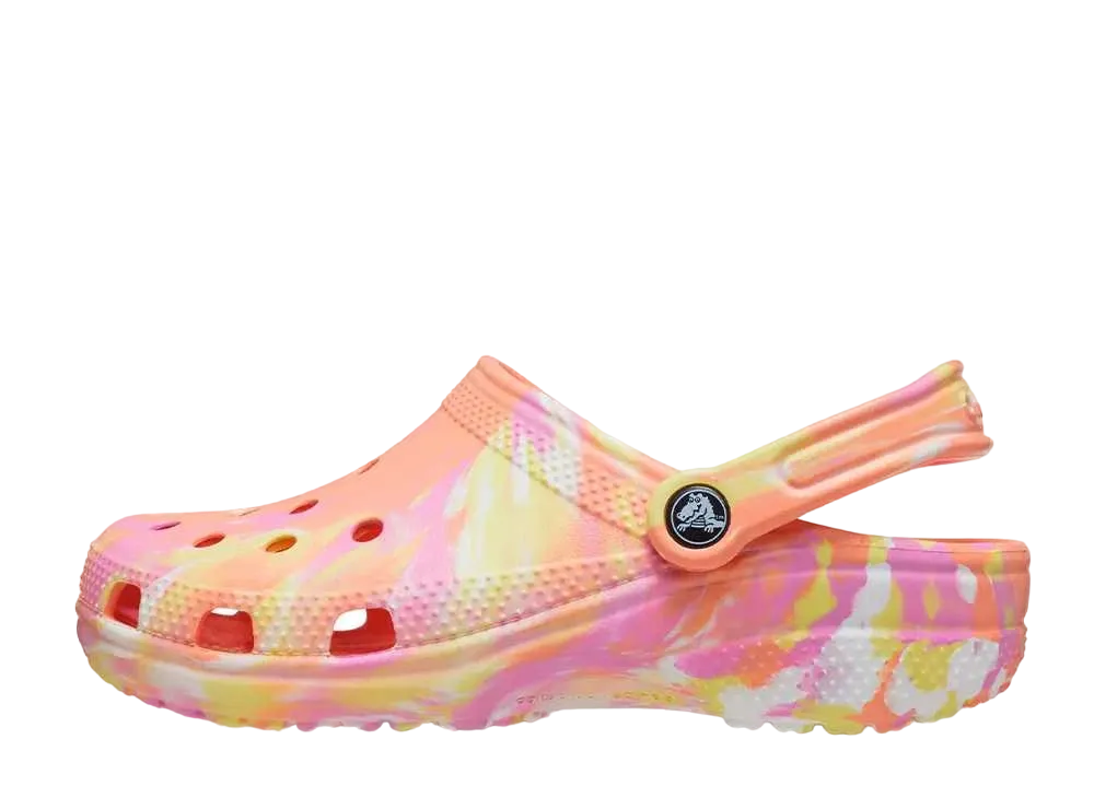 クロックス クラシック マーブルド クロッグ "オレンジ"