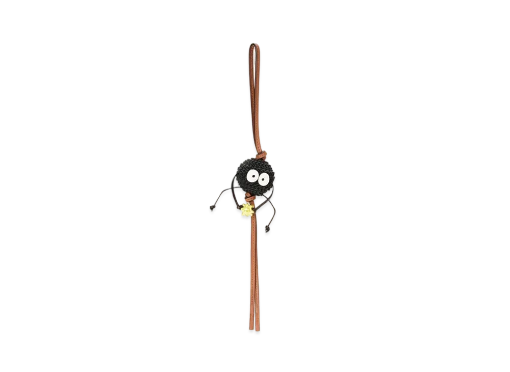LOEWE x Spirited Away Susuwatari Charm In Classic Calfskin "Black/Yellow"