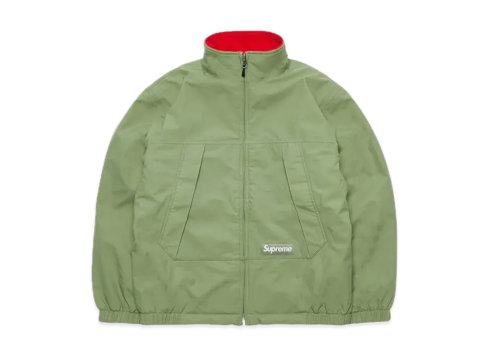 シュプリーム ゴアテックス リバーシブル ポーラテック ラインド ジャケット "ライト オリーブ"