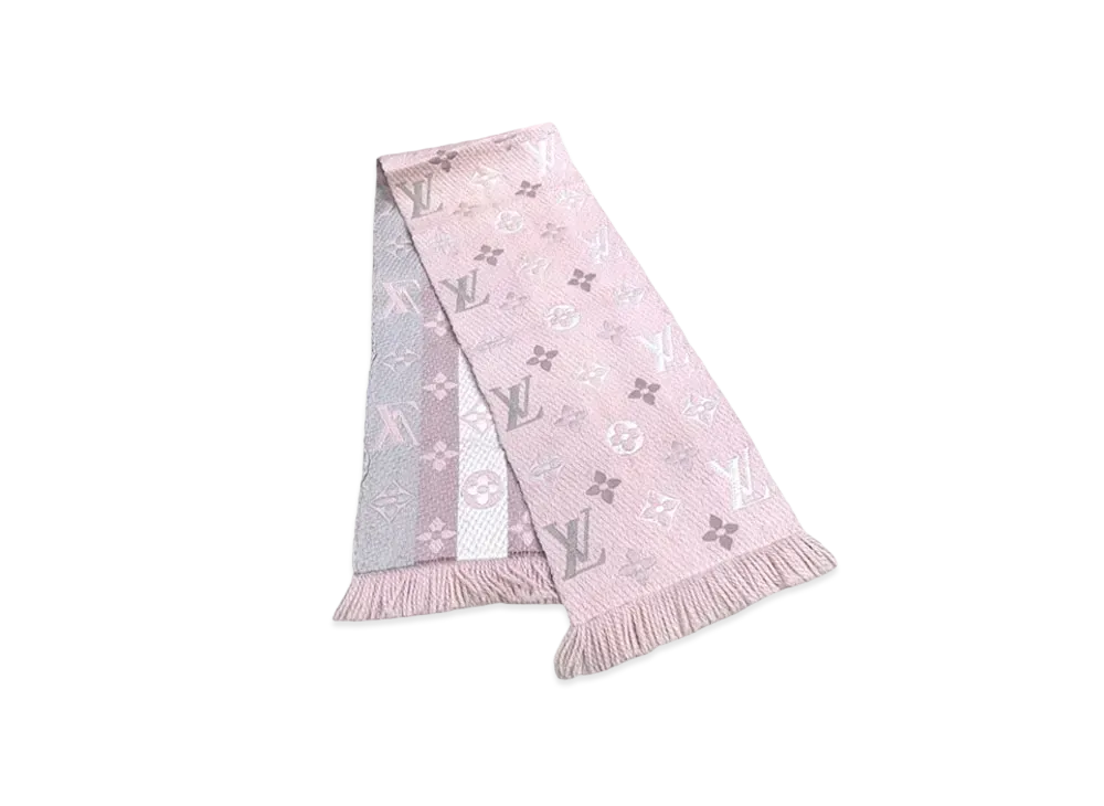Louis Vuitton Logomania Rainbow Scarf "Crystal Pink"