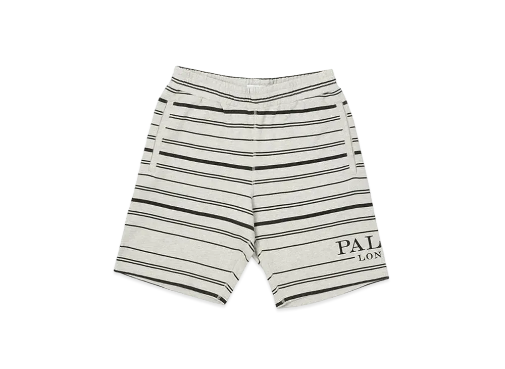 PALACE PRINTED STRIPE SHORTS "Grey Marl"