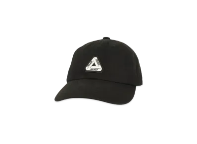PALACE WASHED TWILL TRI-FERG 6-PANEL "Black"