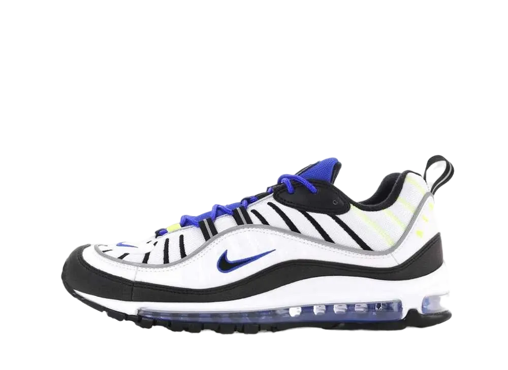 Nike Air Max 98 "White/Black/Racer Blue/Volt"
