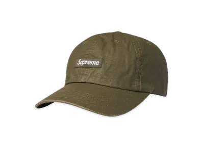Supreme Small Box Coated Linen 6 Panel "Olive"