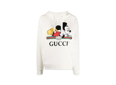 GUCCI × Disney Mickey Mouse Hooded Sweatshirt "Ivory"
