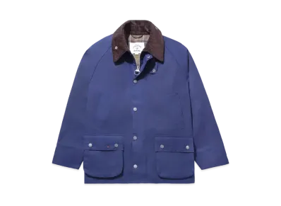 Noah Popeye Barbour Bedale Jacket "Dark Navy/Brown"