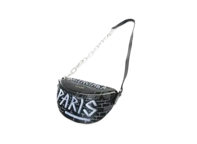 BALENCIAGA Graffiti Souvenir Belt Bag