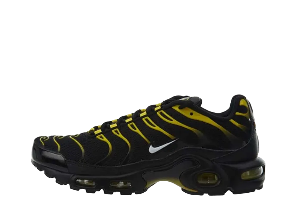 ナイキ エアマックス プラス "ブラック ホワイト-ビビット サルファー"