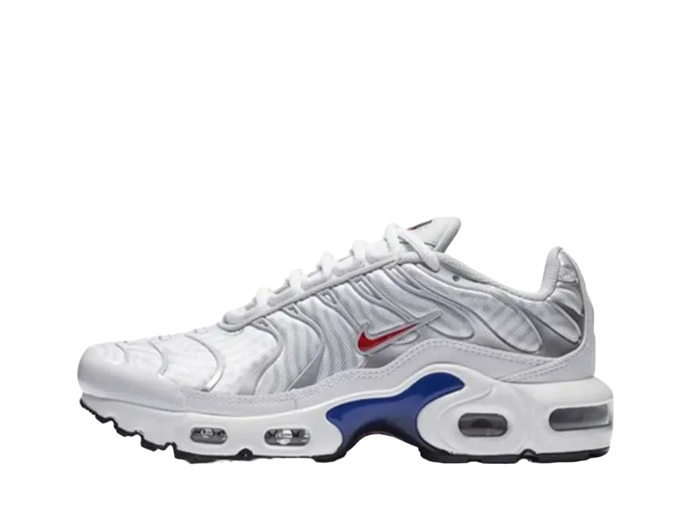 ナイキ GS エアマックス プラス "ホワイト ユニバーシティ レッド"