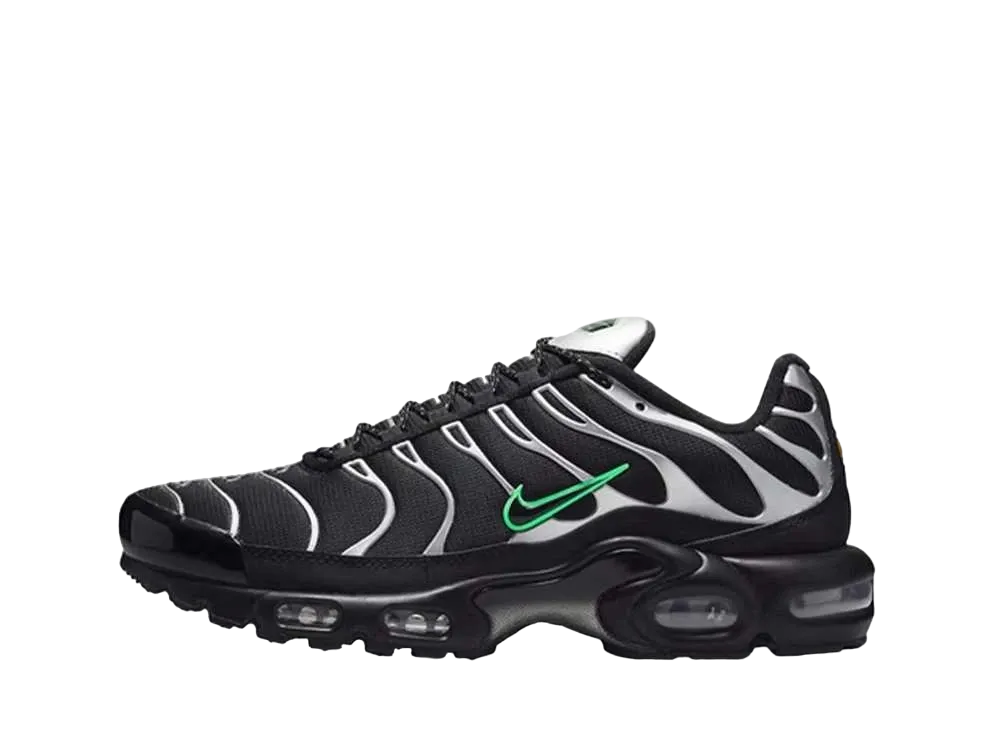 Nike Air Max Plus "Black Silver Green Strike"