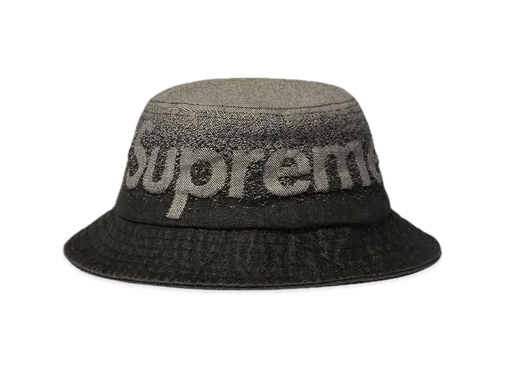 Supreme Fade Jacquard Denim Crusher "Black"