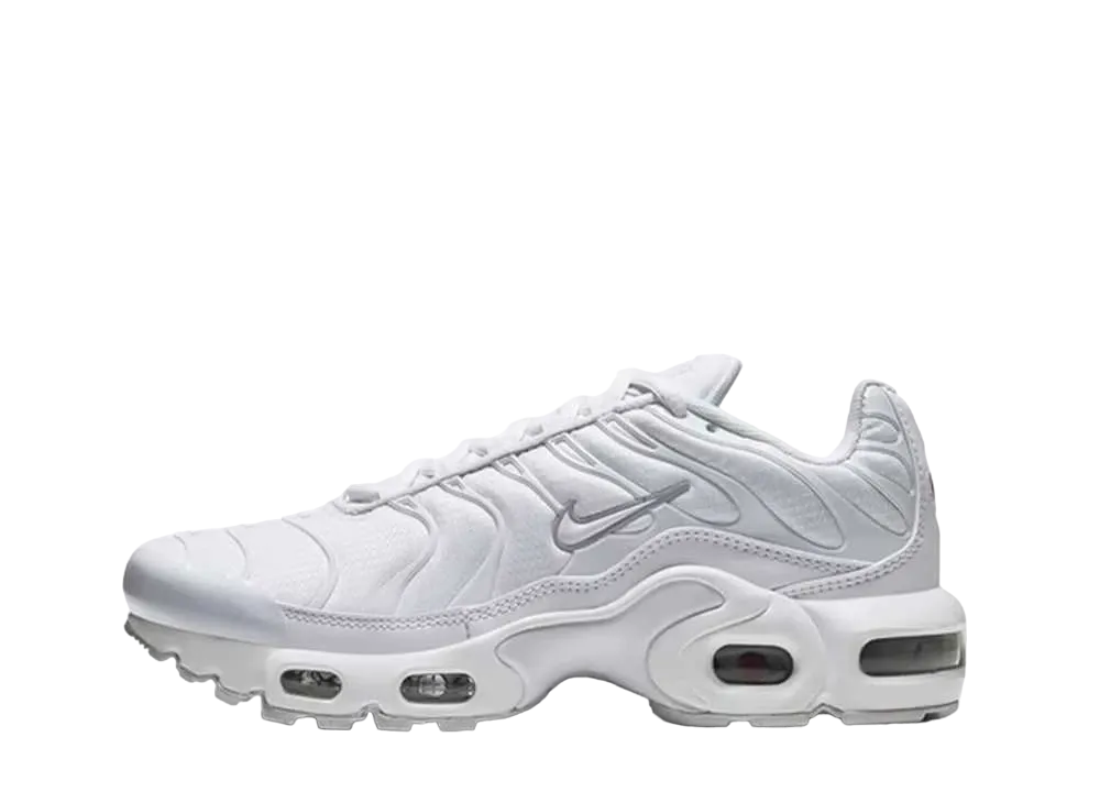 Nike GS Air Max Plus "White Metallic Silver"