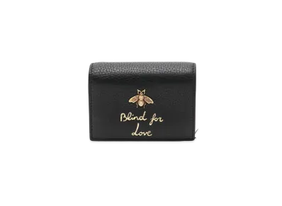 GUCCI Animalier Bee Small Wallet "Black"